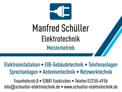 Sponsor: Manfred Schüller Elektrotechnik - Meisterbetrieb
