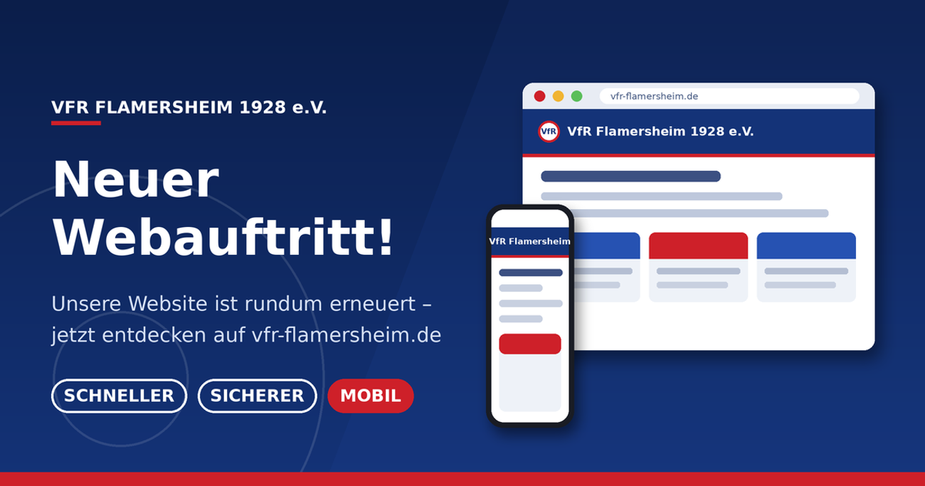 Neuer Webauftritt des VfR Flamersheim